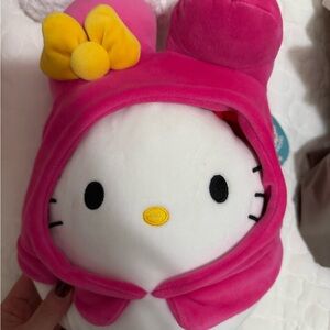 Hello Kitty Plush with Pink Hood squishmallow